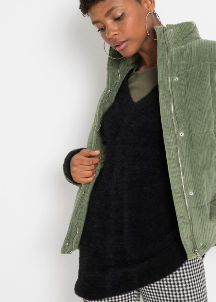 Oversized Strickpullover mit weichem Federgarn