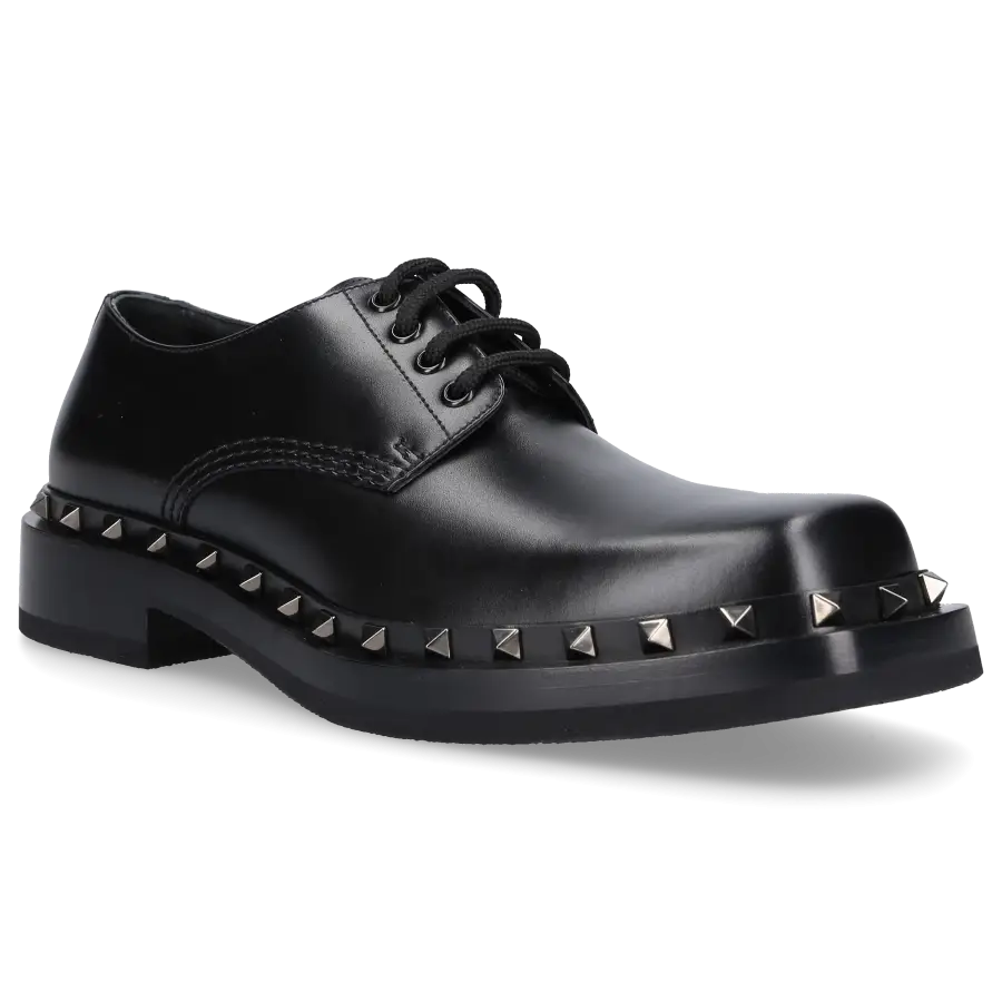 Valentino Garavani - Businessschuhe Derby ROCKSTUD M-WAY Kalbsleder - schwarz
