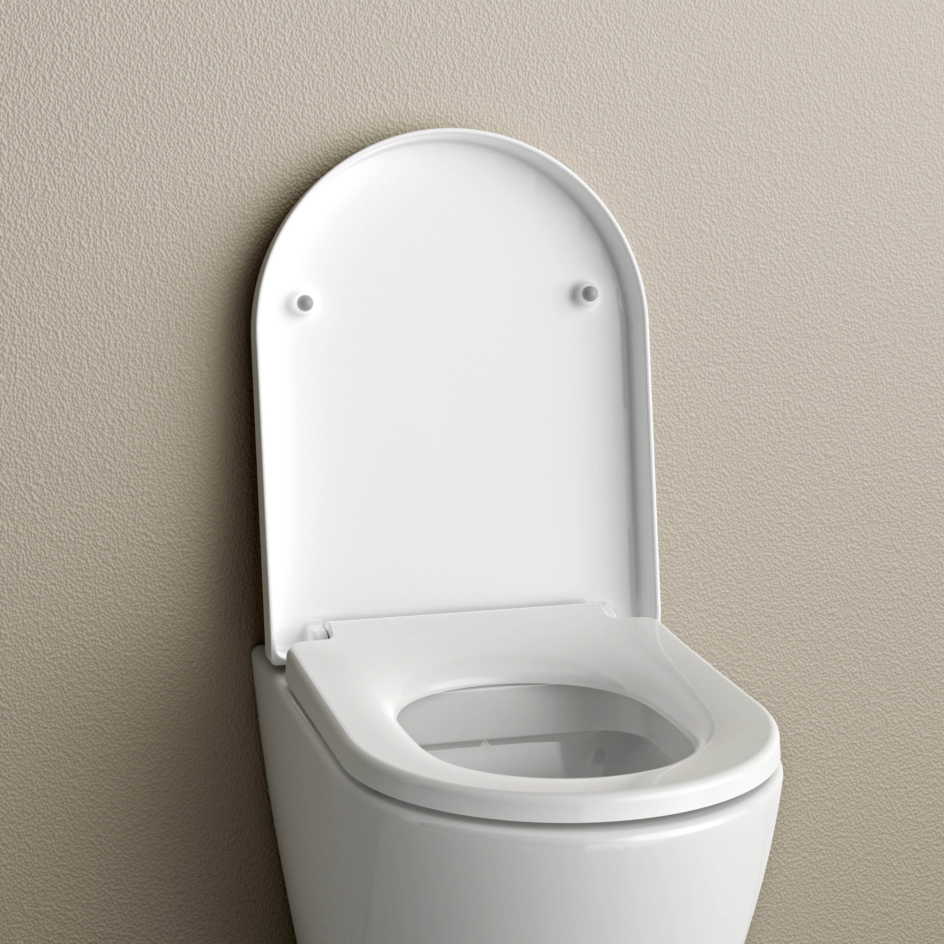 Bernstein WC-Sitz U1002, mit Absenkautomatik, D-Form, aus Duraplast