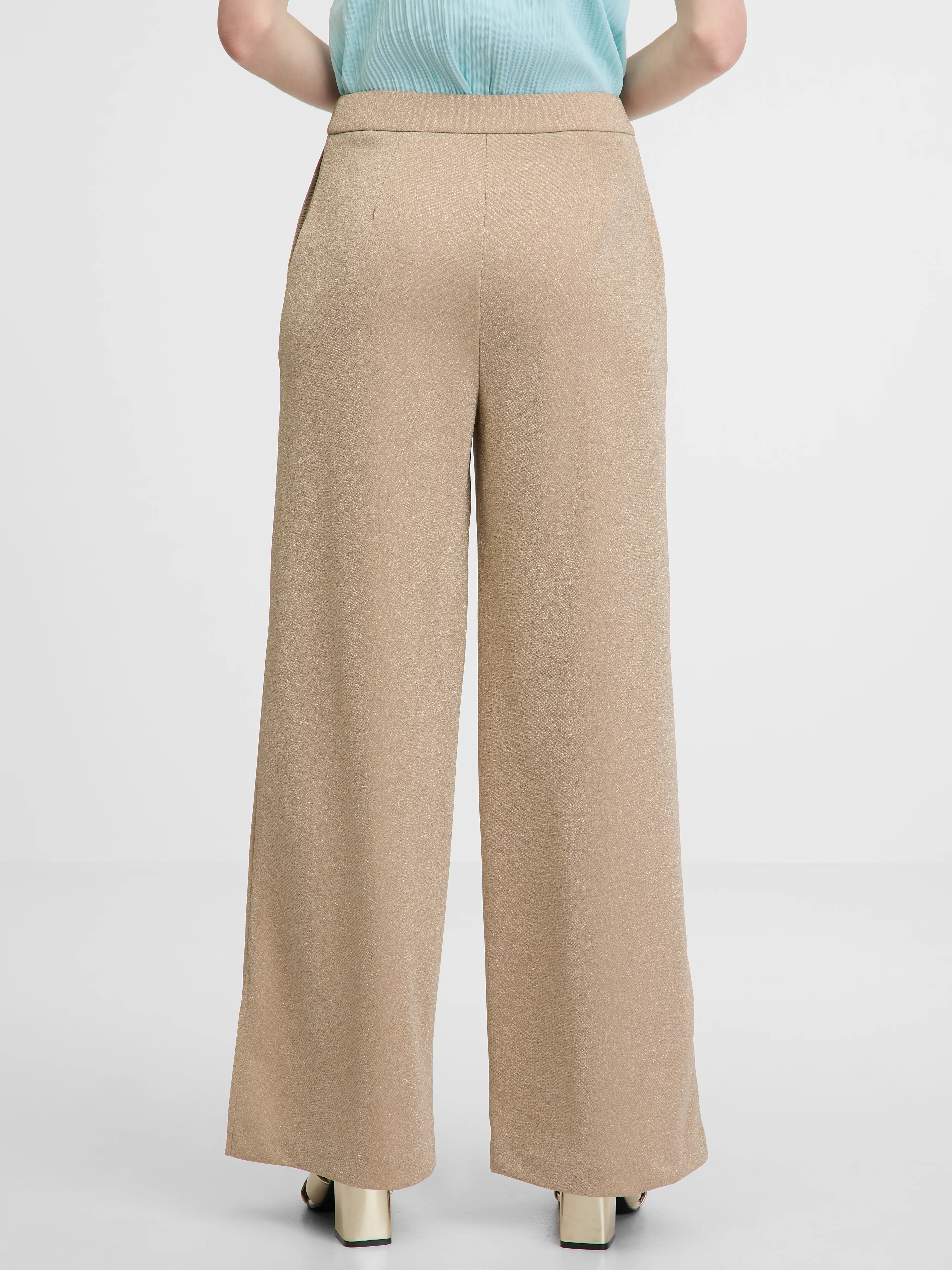 Beige weite Damenhose ORSAY