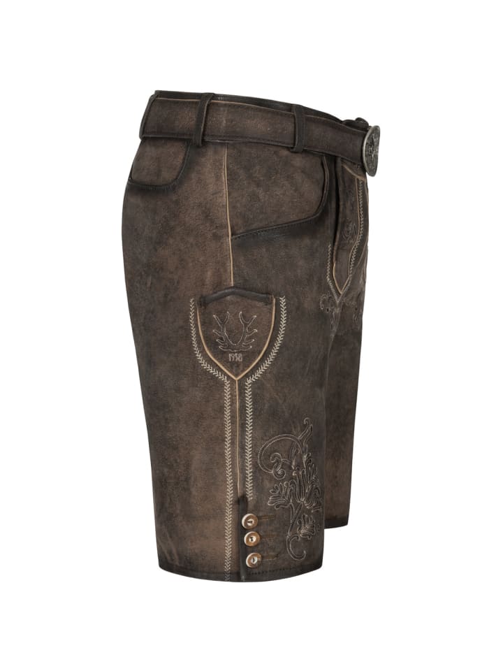 KRÜGER Lederhose Arijus in braun günstig kaufen 46