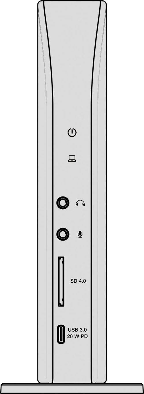 ICY BOX Laptop-Dockingstation ICY BOX USB Type-C DockingStation, mit dreifacher Videoausgabe