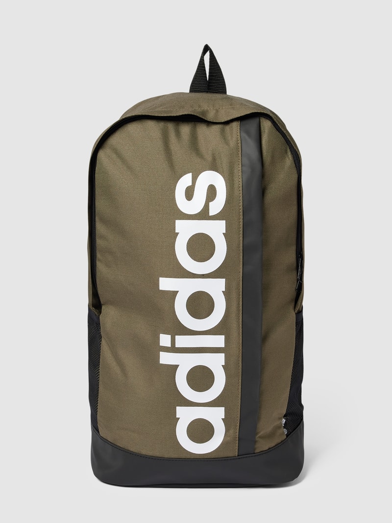 Rucksack mit Label-Print in olivgrün