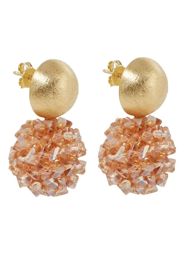 LOTT. gioielli Globe stud earrings gold plated