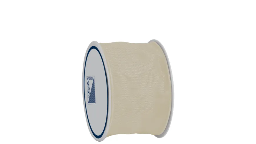 TRUBA Drahtkantenband auf Rolle 40mm x 3m champagner 3 m