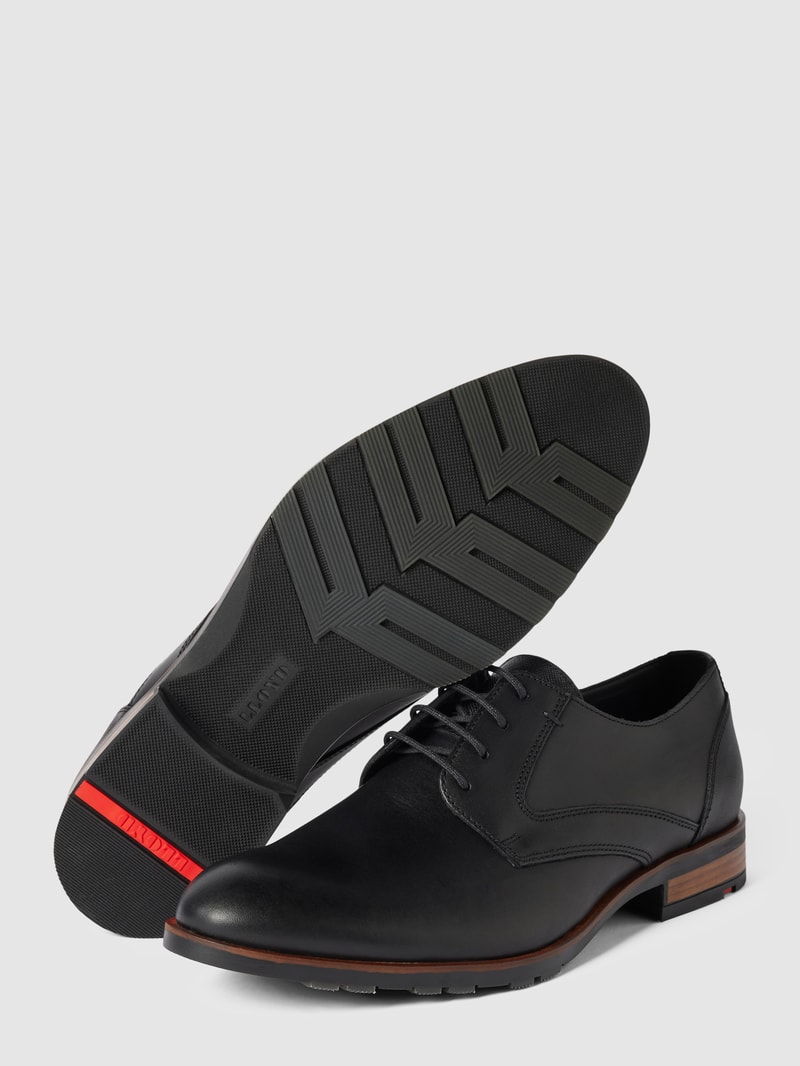 Derby-Schuhe aus Leder Modell 'JACKSON' in schwarz