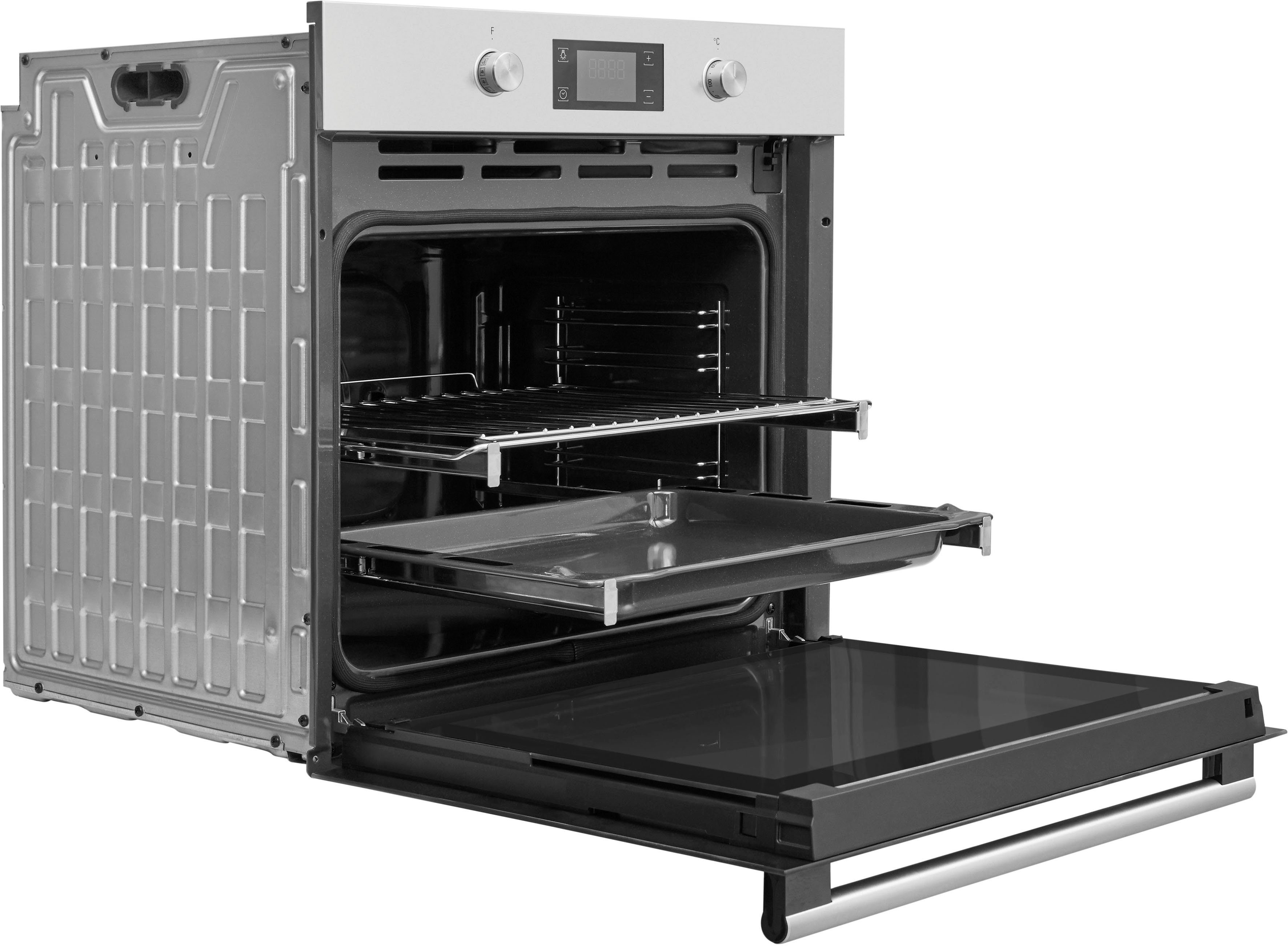 BAUKNECHT Backofen-Set BAKO 900 PYRO IND F, mit 2-fach-Teleskopauszug, Pyrolyse-Selbstreinigung