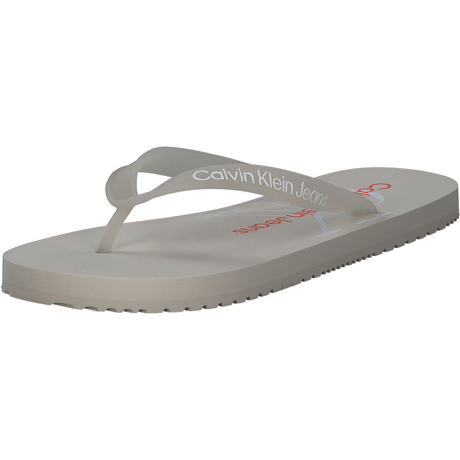 Calvin Klein YW0YW00098, Zehentrenner, Damen, Grau