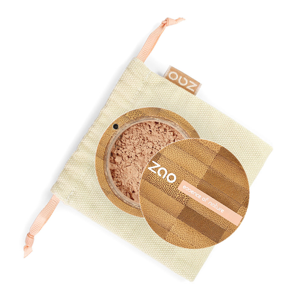 zao essence of nature Mineral silk 504 Beige neutre ZAO Poudre libre Certifiée Bio, Formule 100% naturelle, Vegan et Rechargeable