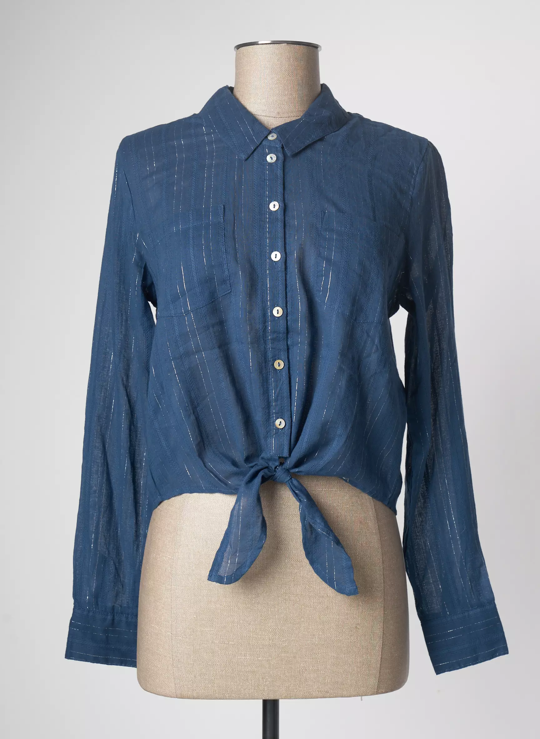 Only Chemisiers Femme couleur bleu