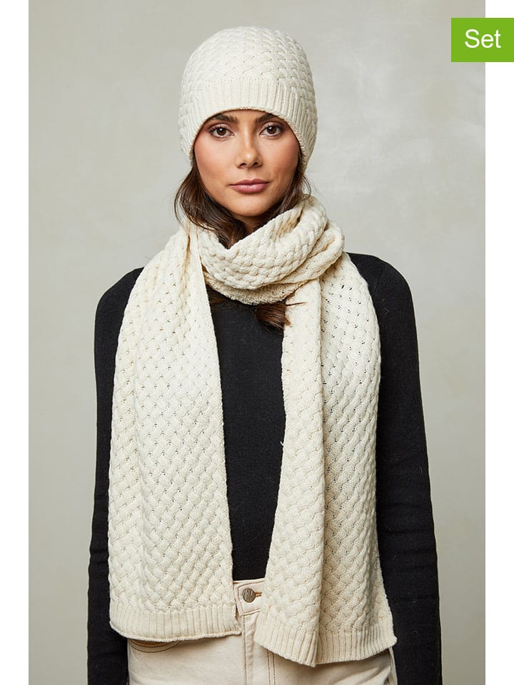 Soft Cashmere 2tlg. Set in Creme günstig kaufen onesize