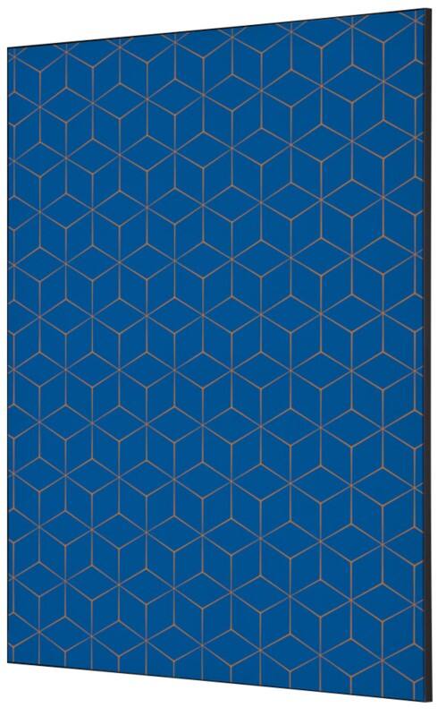 SHOWDOWN Textile Wanddekoration Hexagon Mehrfarbig Aluminium