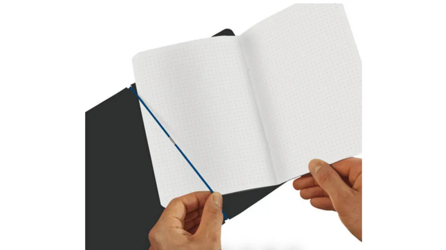 herlitz my.book flex Notizbuch Leinen A5 40 Blatt punktiert hellblau