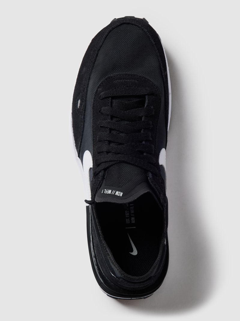 Sneaker mit Label-Details Modell 'Waffle One' in schwarz
