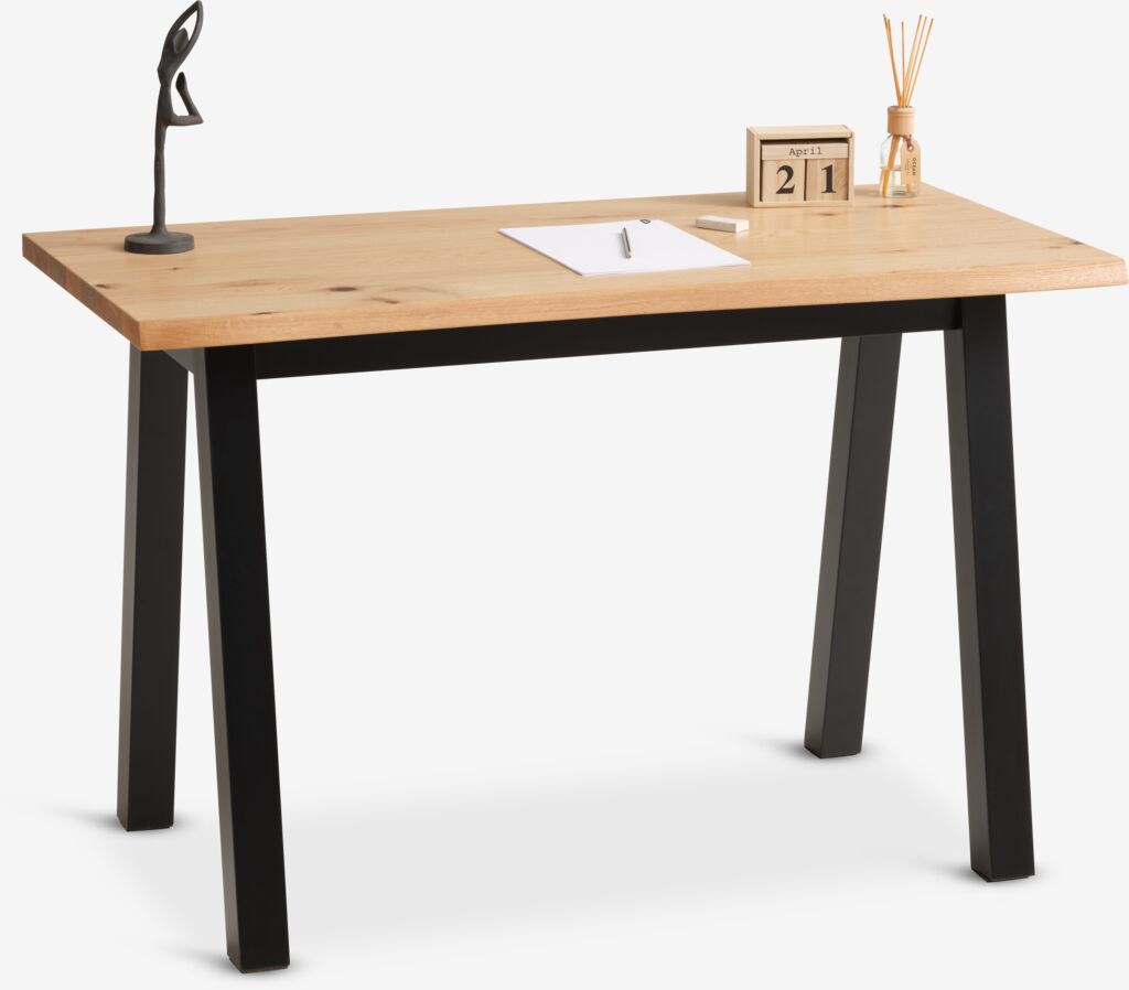 SKOVLUNDE Skrivebord SKOVLUNDE 60x120 natur eik/sort