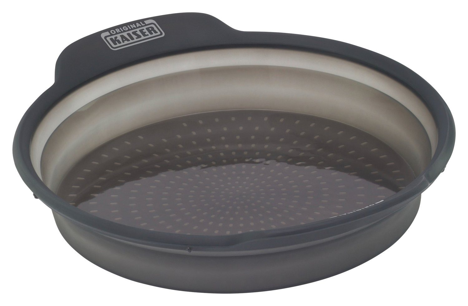 Kaiser Backformen Backblech Tortenbodenform CRISP FLEX, Schwarz, Ø 24 cm, Silikon