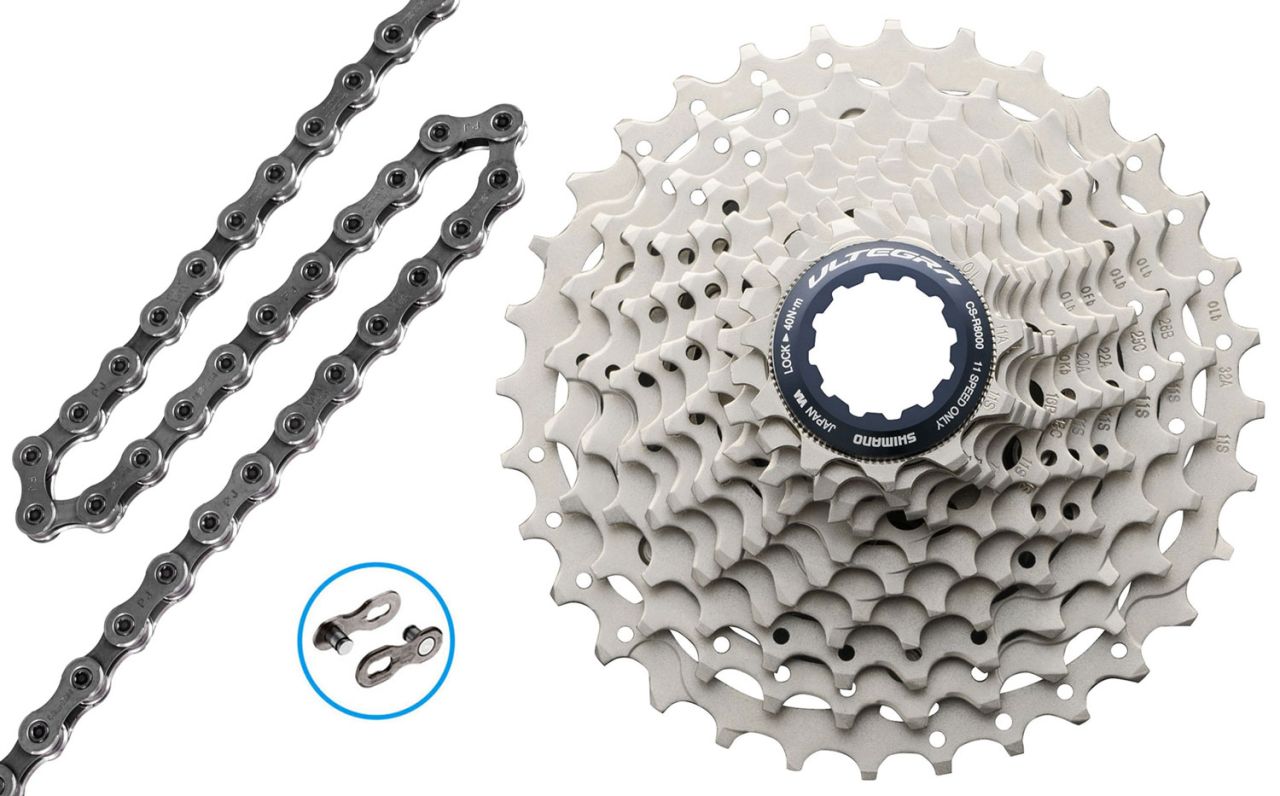 Shimano ULTEGRA CN-HG701+CS-R8000 11-fach Verschleissset 11-32 kaufen | Bike-Discount