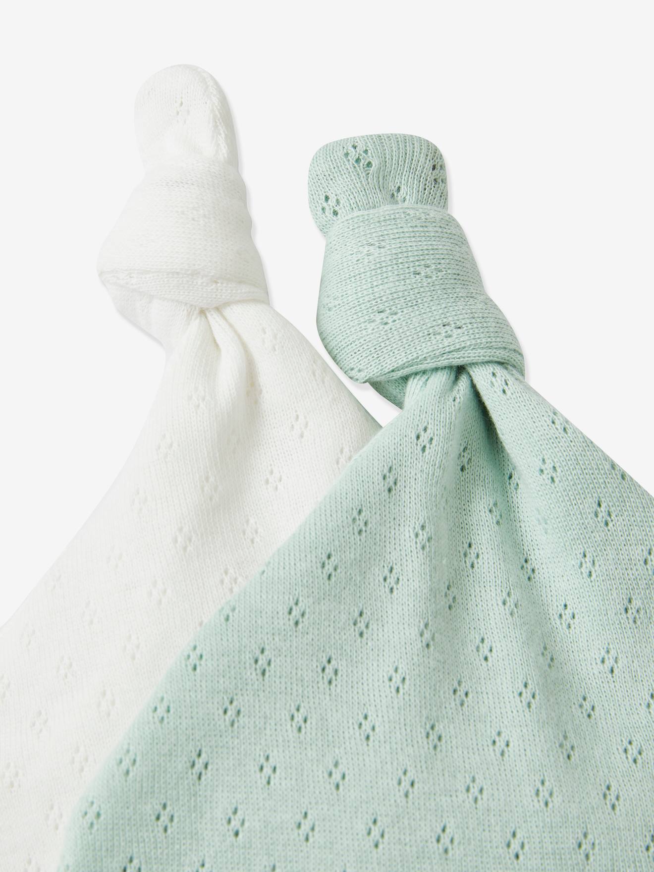 Vertbaudet 2er-Pack Baby Mützen - pack aquamarin