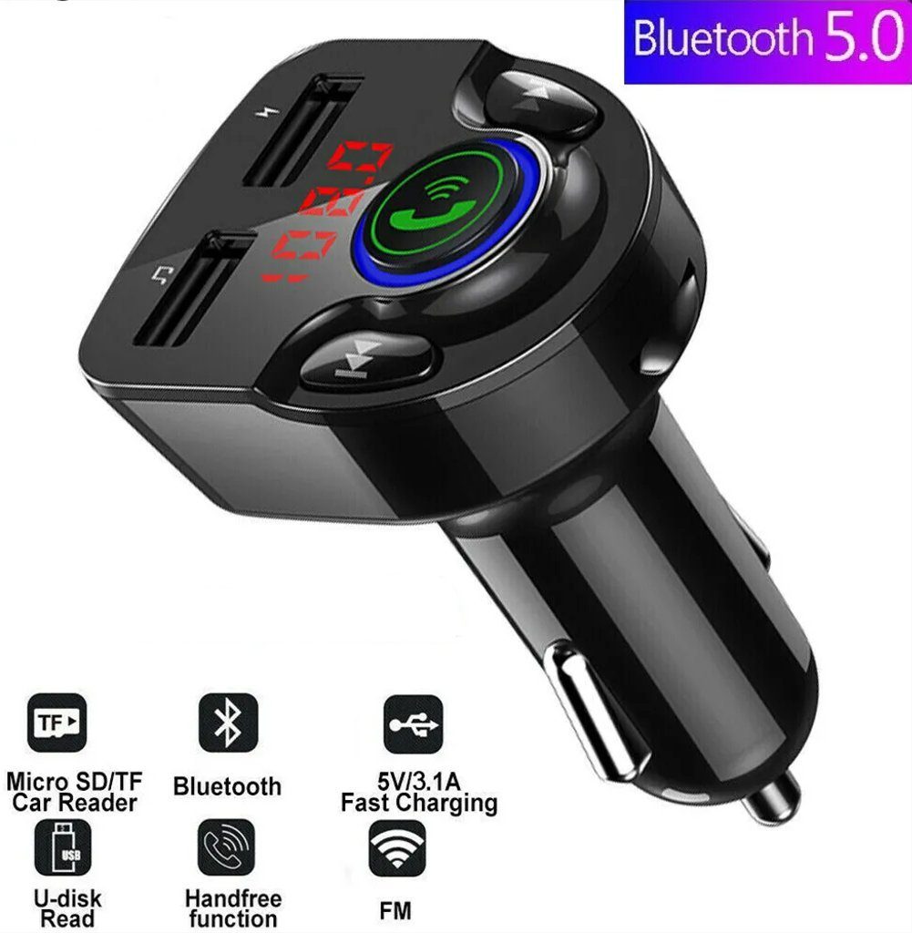 MOOHO Bluetooth®-Sender, Zubehör für FM Transmitter Adapter Bluetooth KFZ