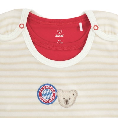 Strampler + T-Shirt langarm FC Bayern, beige