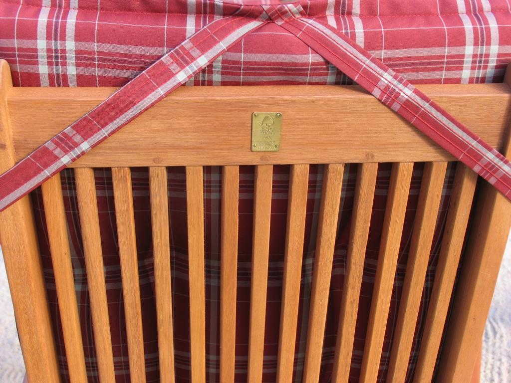 Grasekamp Auflage Rubinrot Kissen Polster Klapp-Sessel Garten-Stuhl