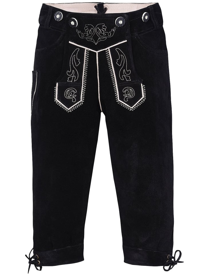Edelnice Edelnice Kinder Trachtenlederhose in schwarz günstig kaufen