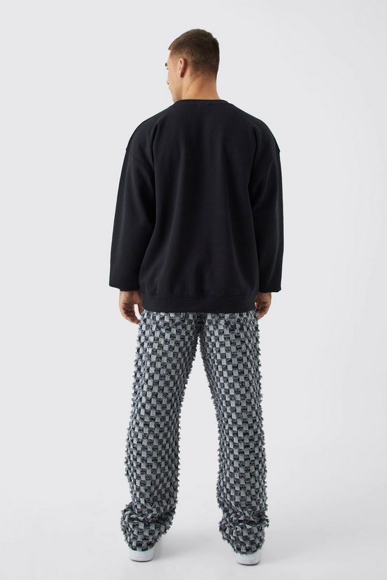 Oversize Sweatshirt mit Brooklyn Print