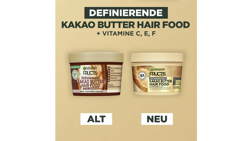 Garnier Fructis Maske Hairfood Kakao Butter 400 ml