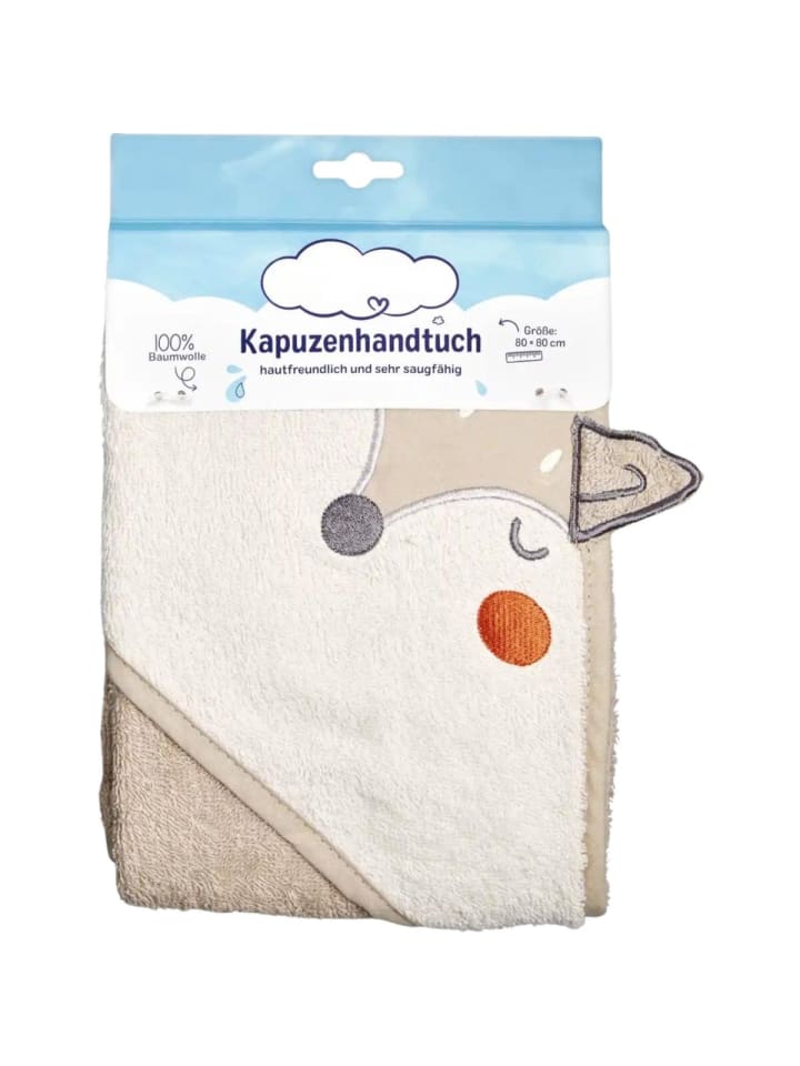 COFI 1453 Kapuzenhandtuch 80x80 cm, 100% Baumwolle in Beige günstig kaufen 1