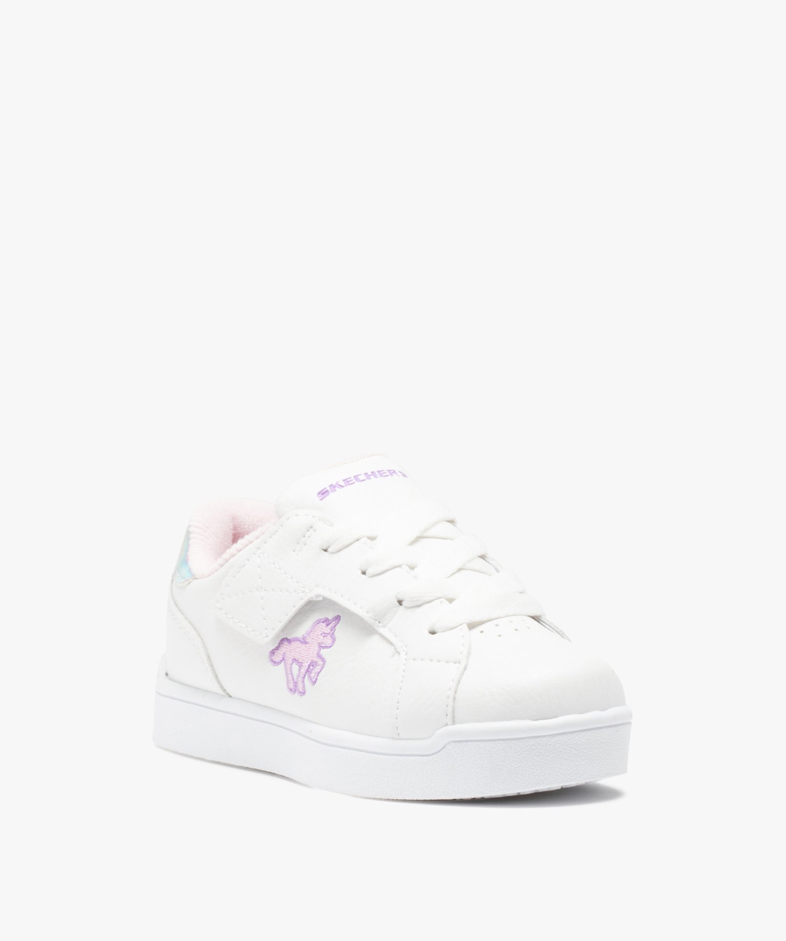 Baskets fille unies avec licorne brodée - Skechers blanc | GEMO