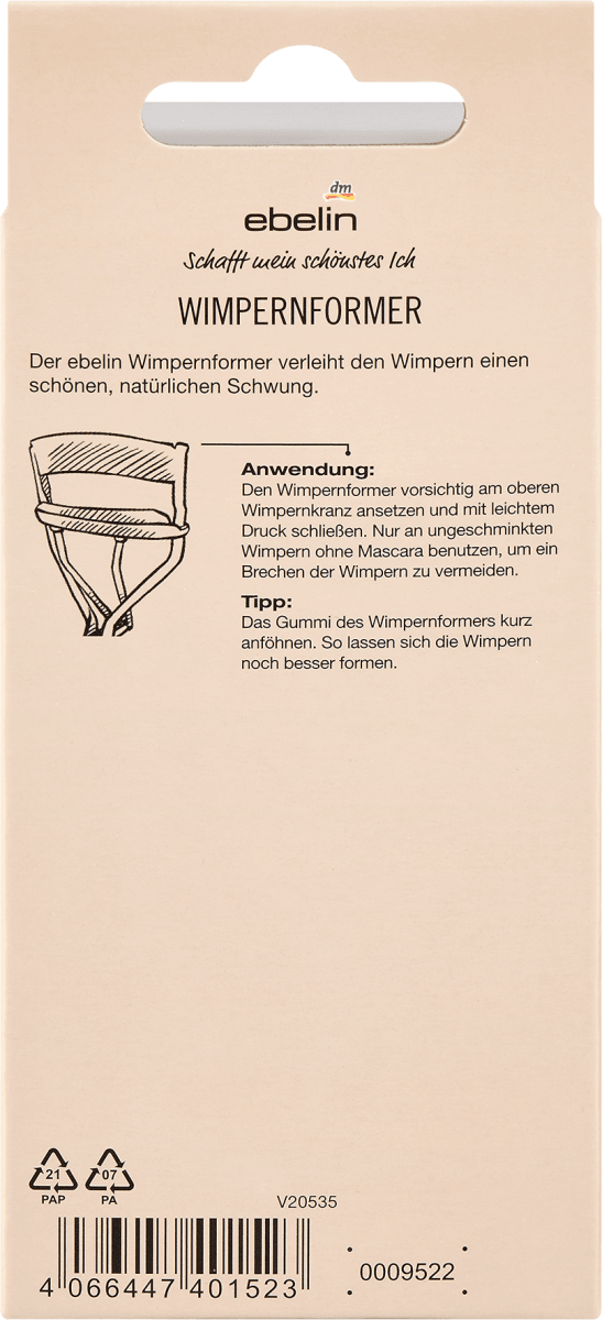 Wimpernformer inkl. 2 Ersatzgummis, 1 St