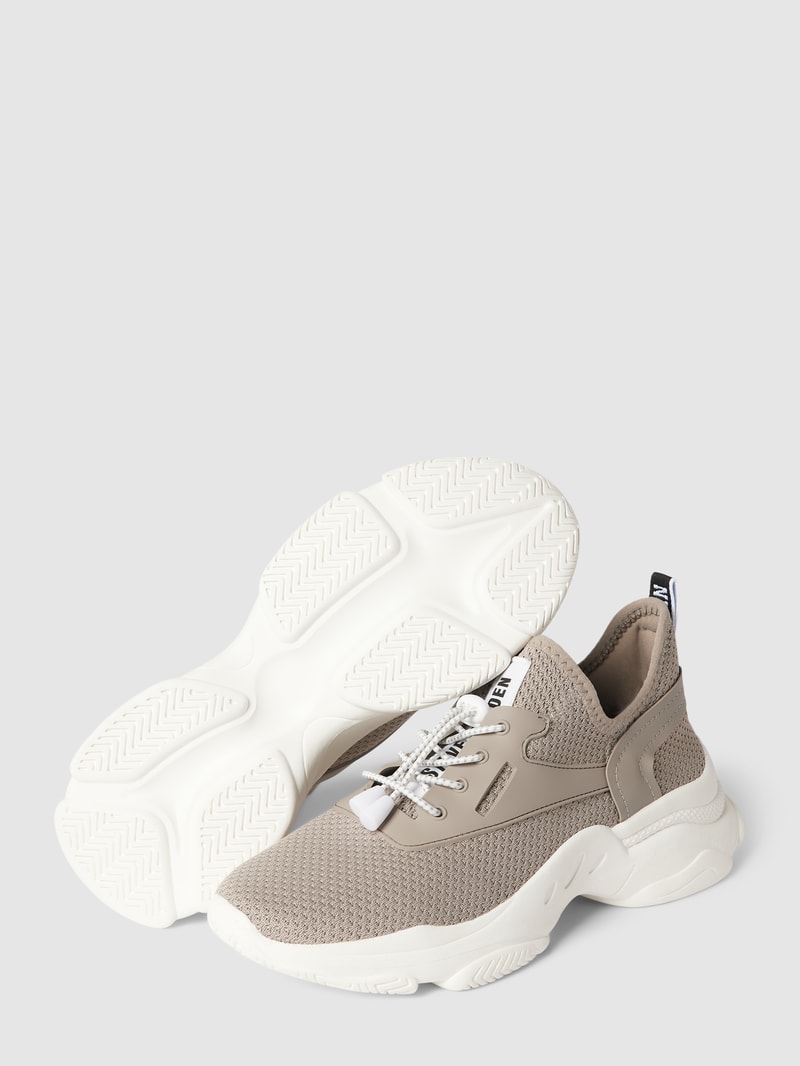 Sock-Sneaker mit Label-Patch Modell 'MATCH' in taupe