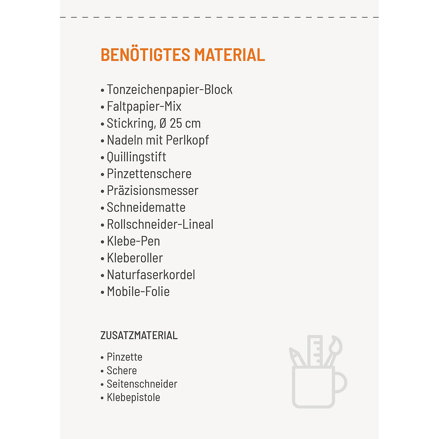 Bastelanleitung – Papierblumenkranz