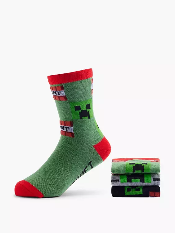 Minecraft 3er Pack Socken