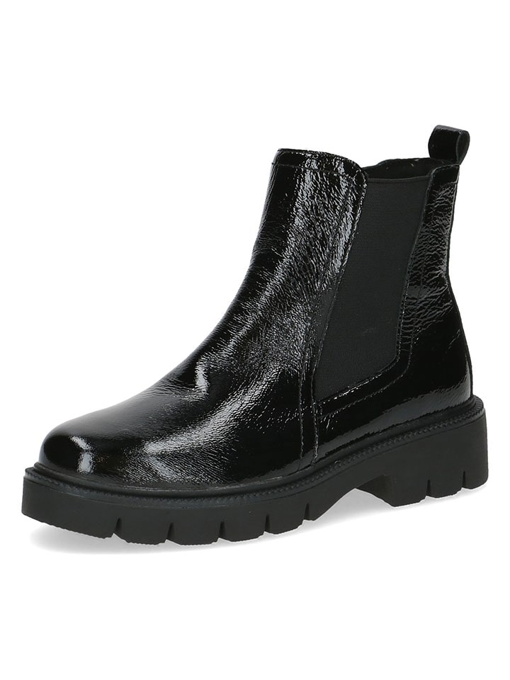 Caprice Leder-Boots in Schwarz günstig kaufen