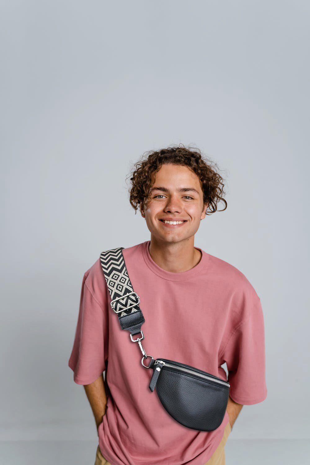 Frentree Schulterriemen MADE IN ITALY, 5cm breiter Schultergurt für Taschen, verstellbarer Gurt, Muster: Bohemian