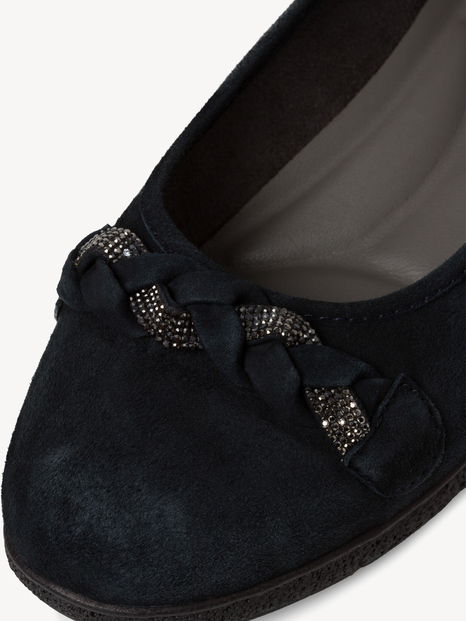 Ballerine en cuir - bleu