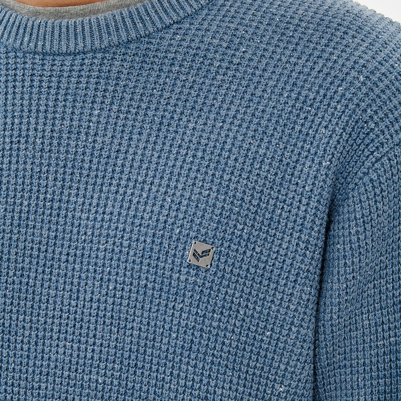 NEO    Pull bleu Homme en laine