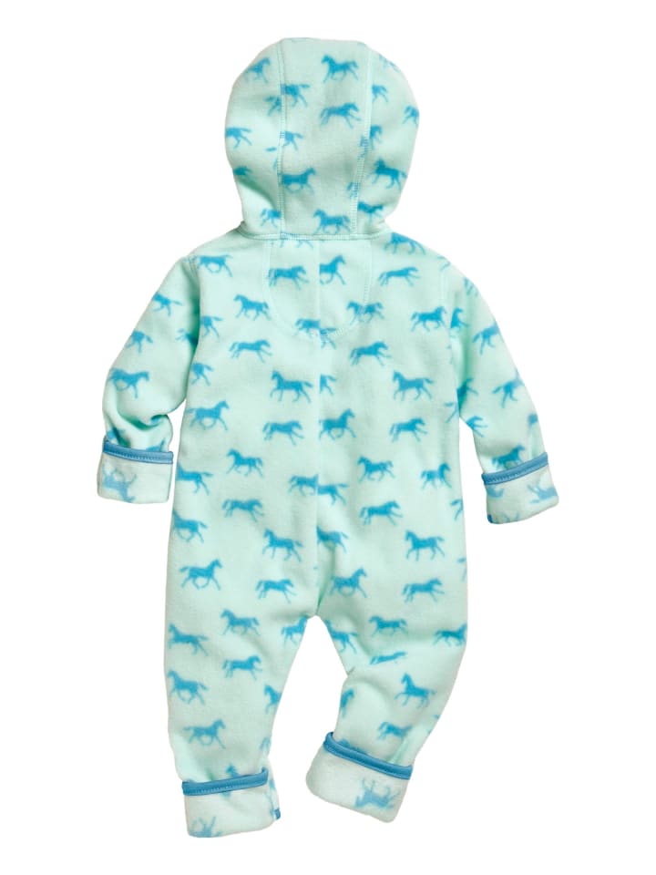 Playshoes Fleece-Overall Pferde in Türkis günstig kaufen