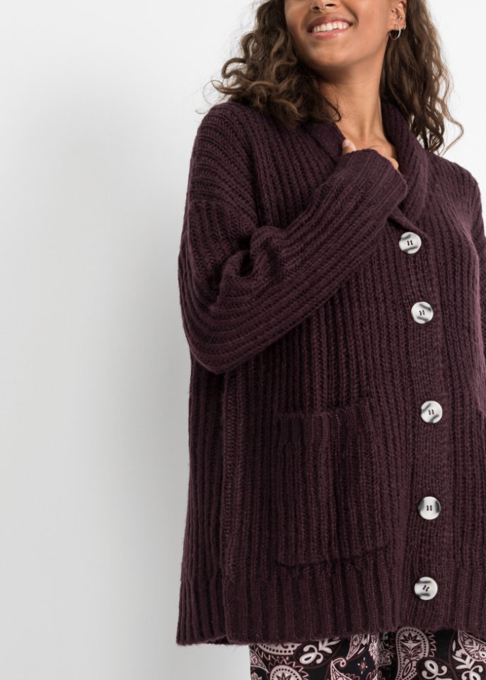 Strickjacke mit Taschen