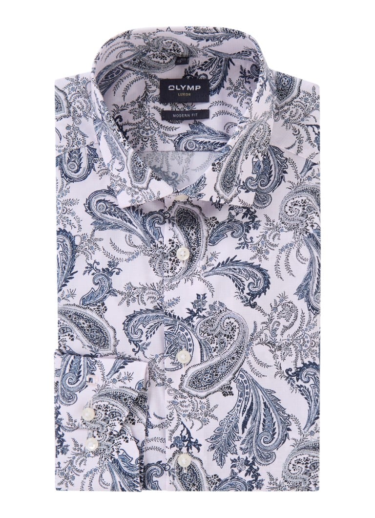 Cămașă Olymp Luxor Classic Fit cu imprimeu Paisley