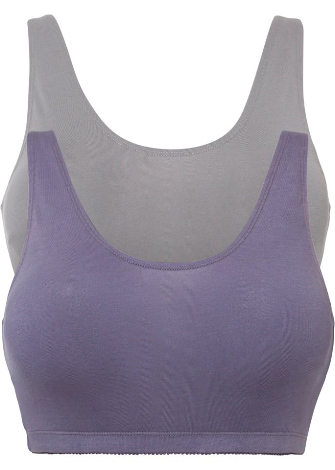Bustier mit Bio-Baumwolle (2er Pack)