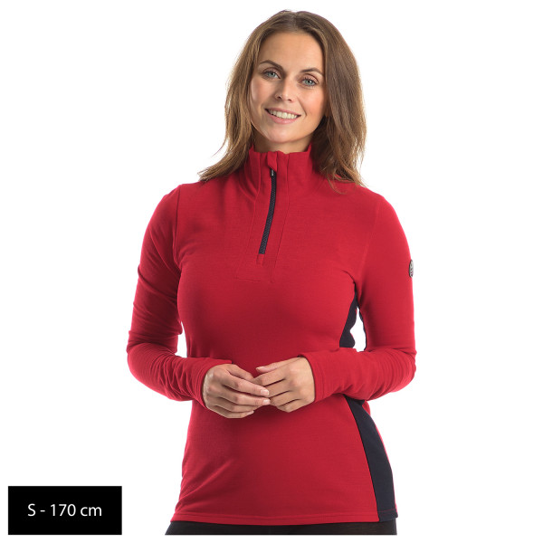We Norwegians - Women's Tryvann Colblock Zipup - Merinounterwäsche