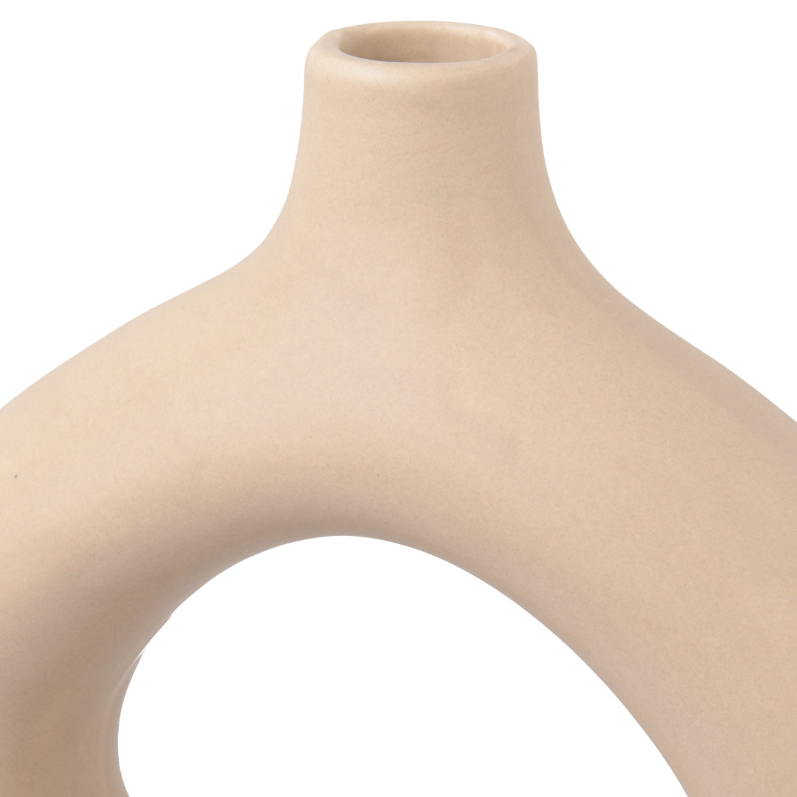 Design-Vase in ovaler Form