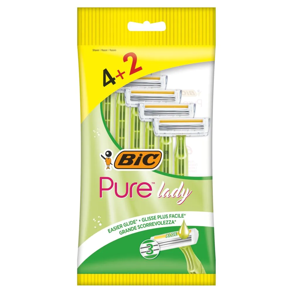 Ξυράφι Bic Pure με 3 θήκες 4+
