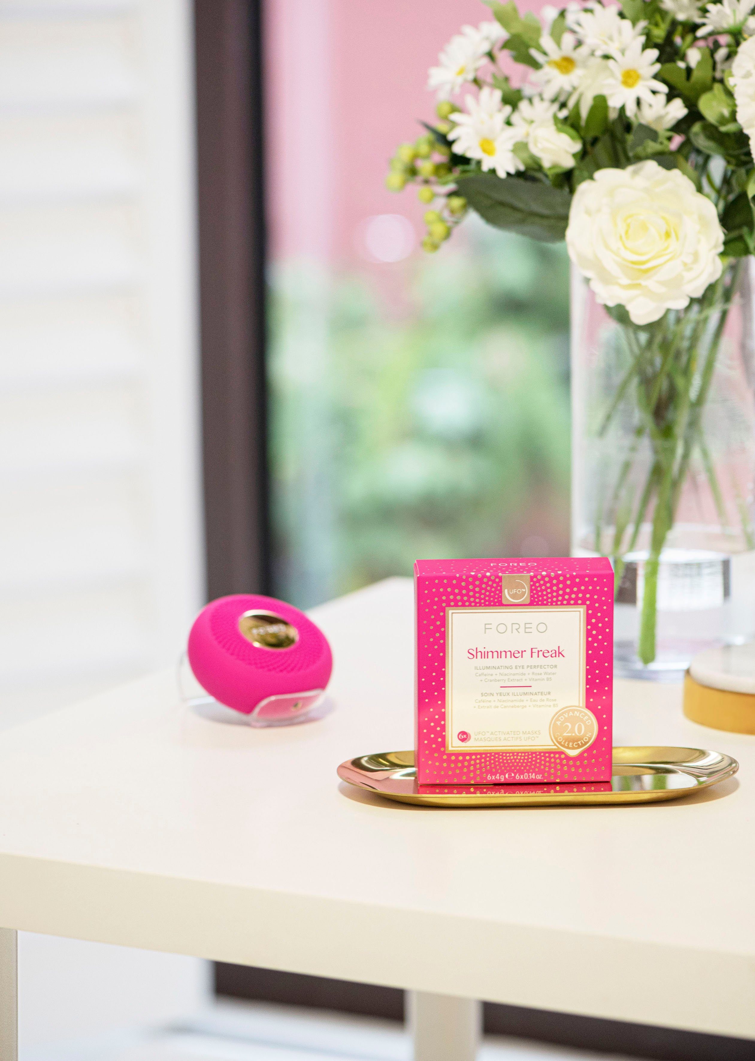 FOREO Gesichtsmaske UFO™ Mask Shimmer Freak 2.0 Packung, 6-tlg., komptibel mit UFO™ & UFO™ mini