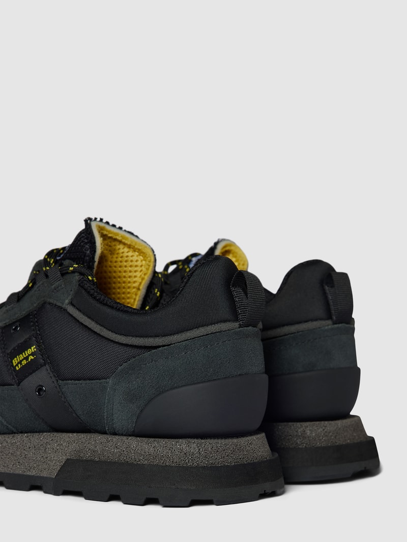Sneaker mit Label-Detail Modell 'HERON' in schwarz