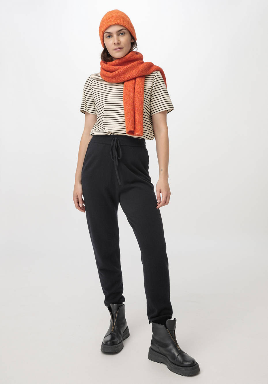 Strickhose aus Bio-Schurwolle mit Kaschmir