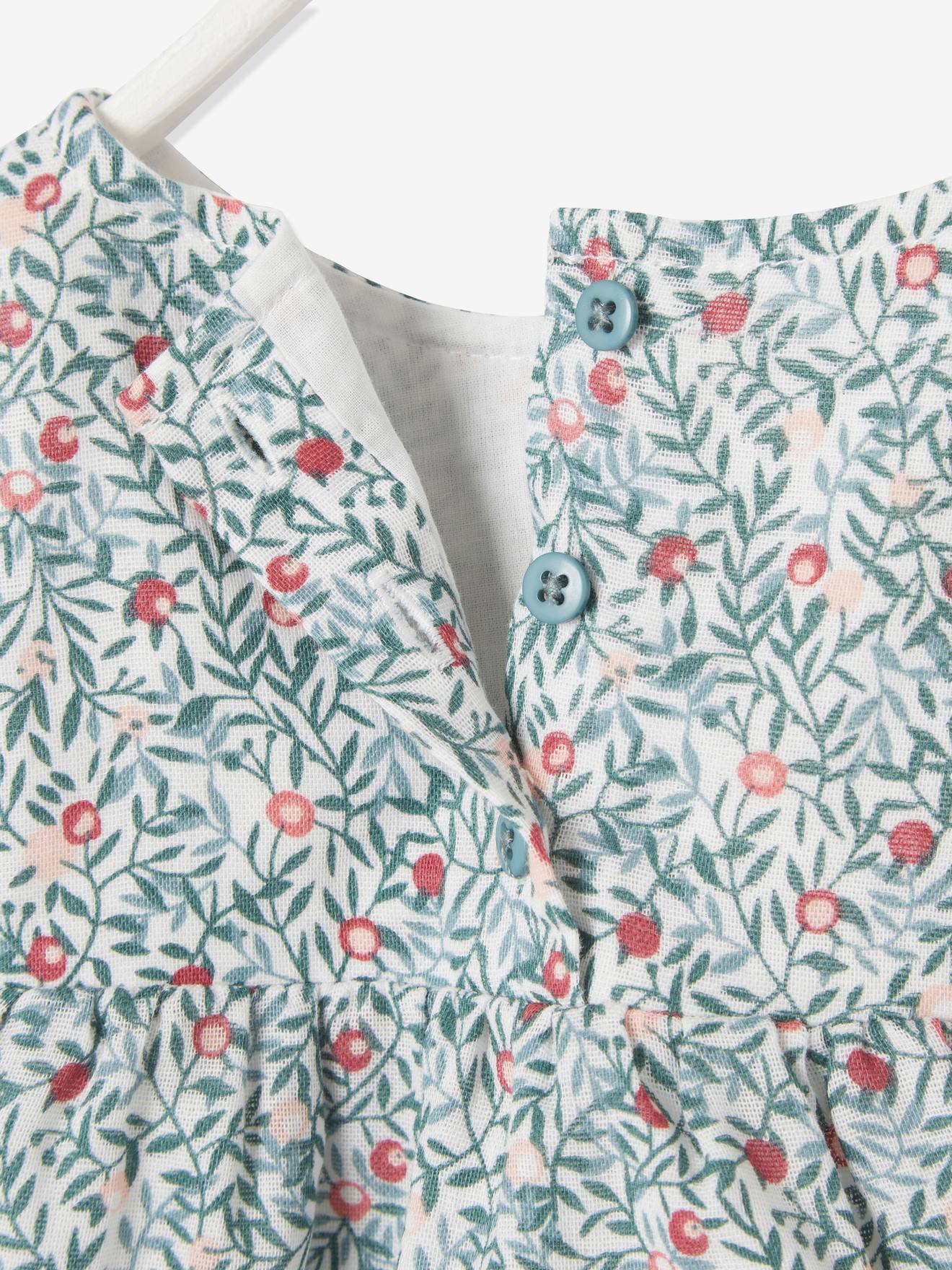 Vertbaudet Mädchen Baby-Set: Bluse und Latzhose - altrosa