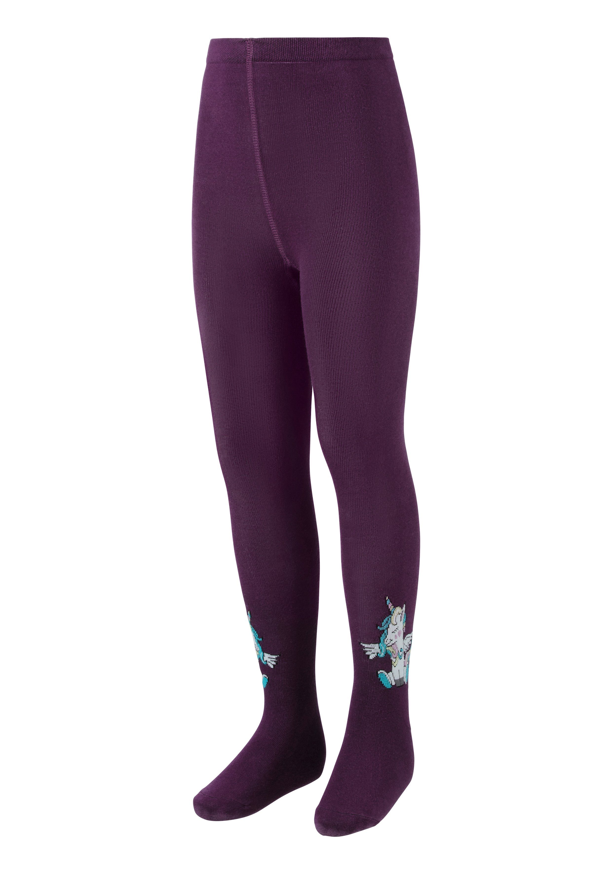 H.I.S Strickstrumpfhose (Packung 3 St) mit Einhorn Motiven